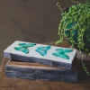 Three Butterflies Bone Box