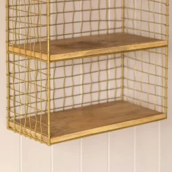 Three Shelf Iron Wall Rack