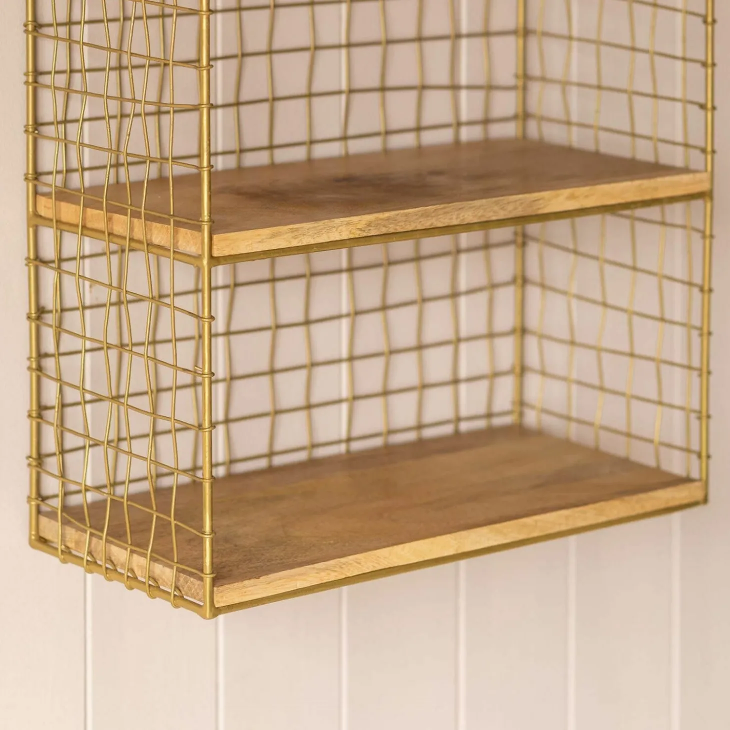 Three Shelf Iron Wall Rack