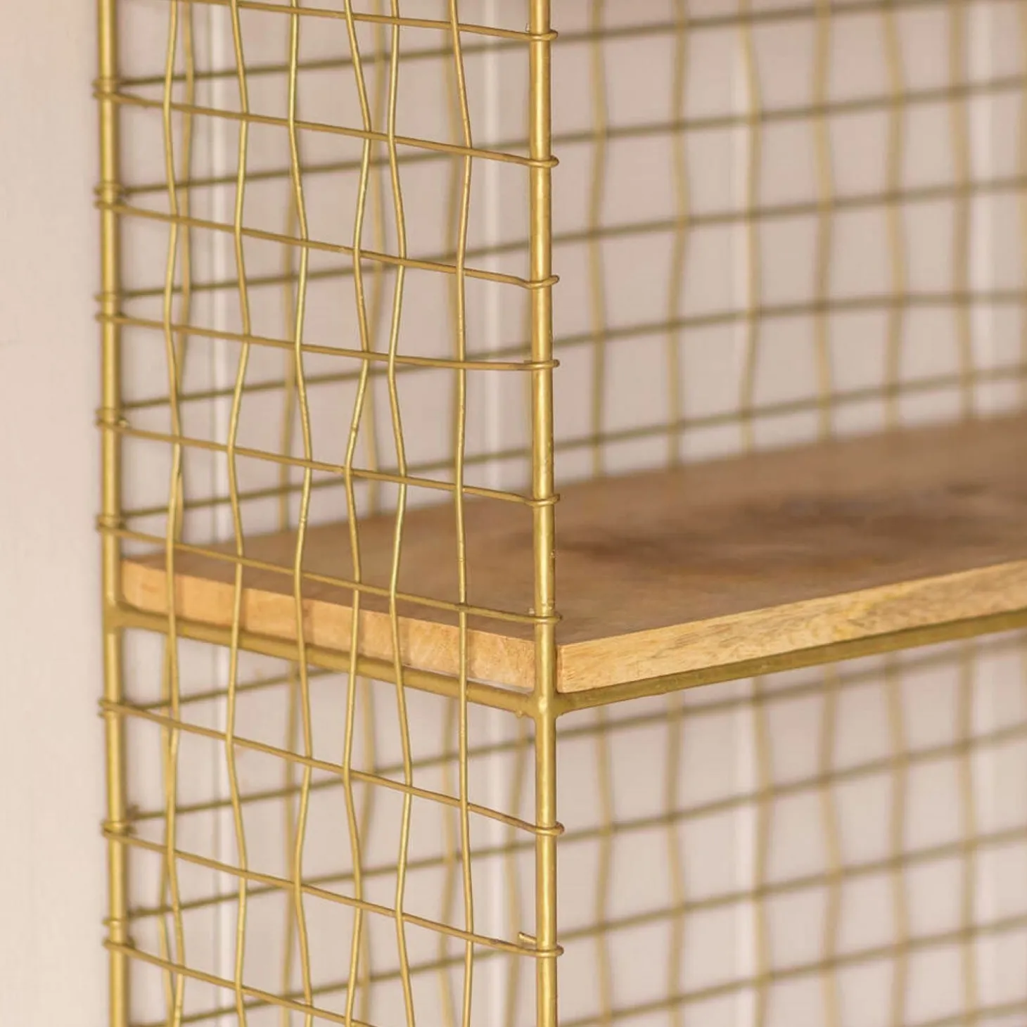 Three Shelf Iron Wall Rack
