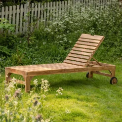 Tiana Teak Sun Lounger
