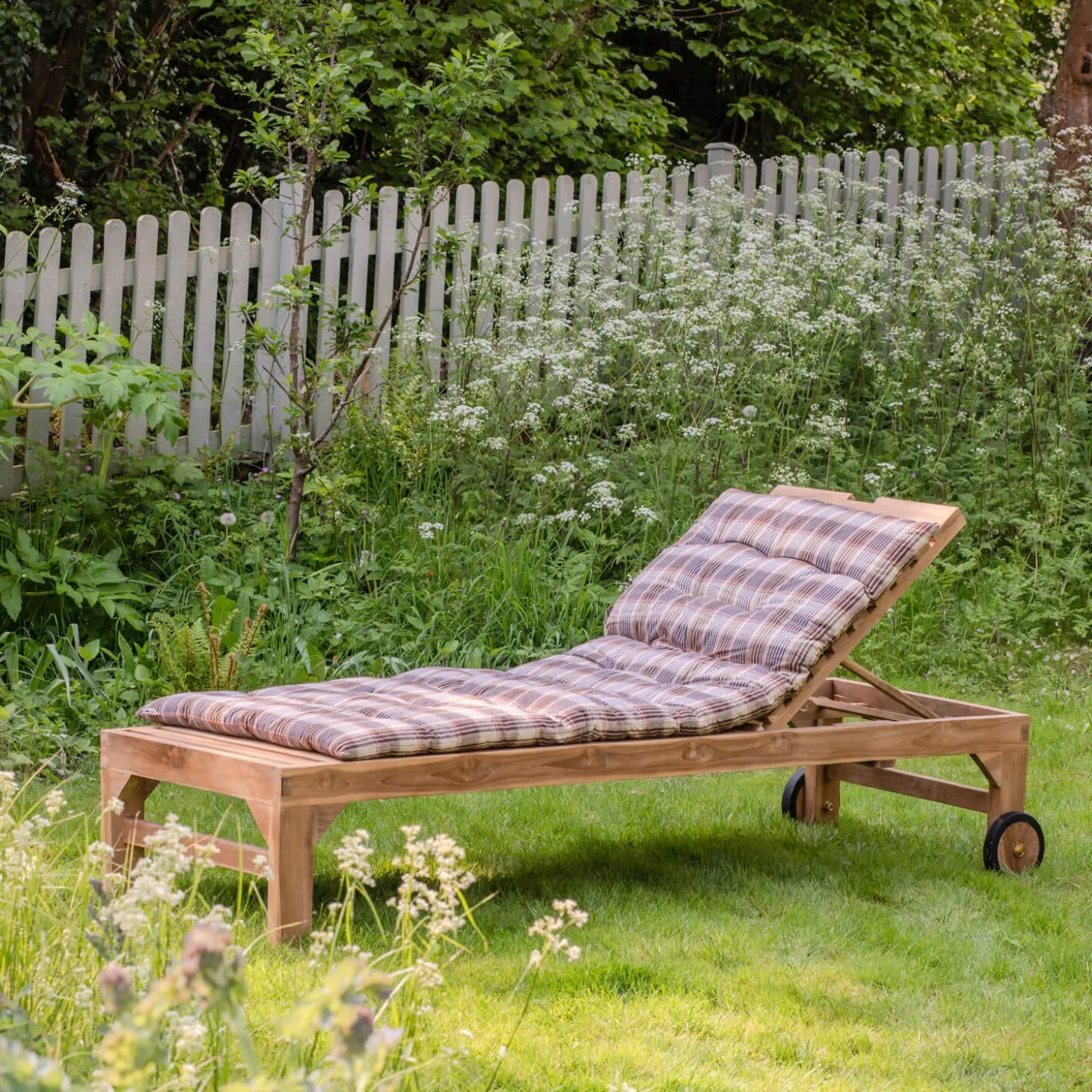 Tiana Teak Sun Lounger