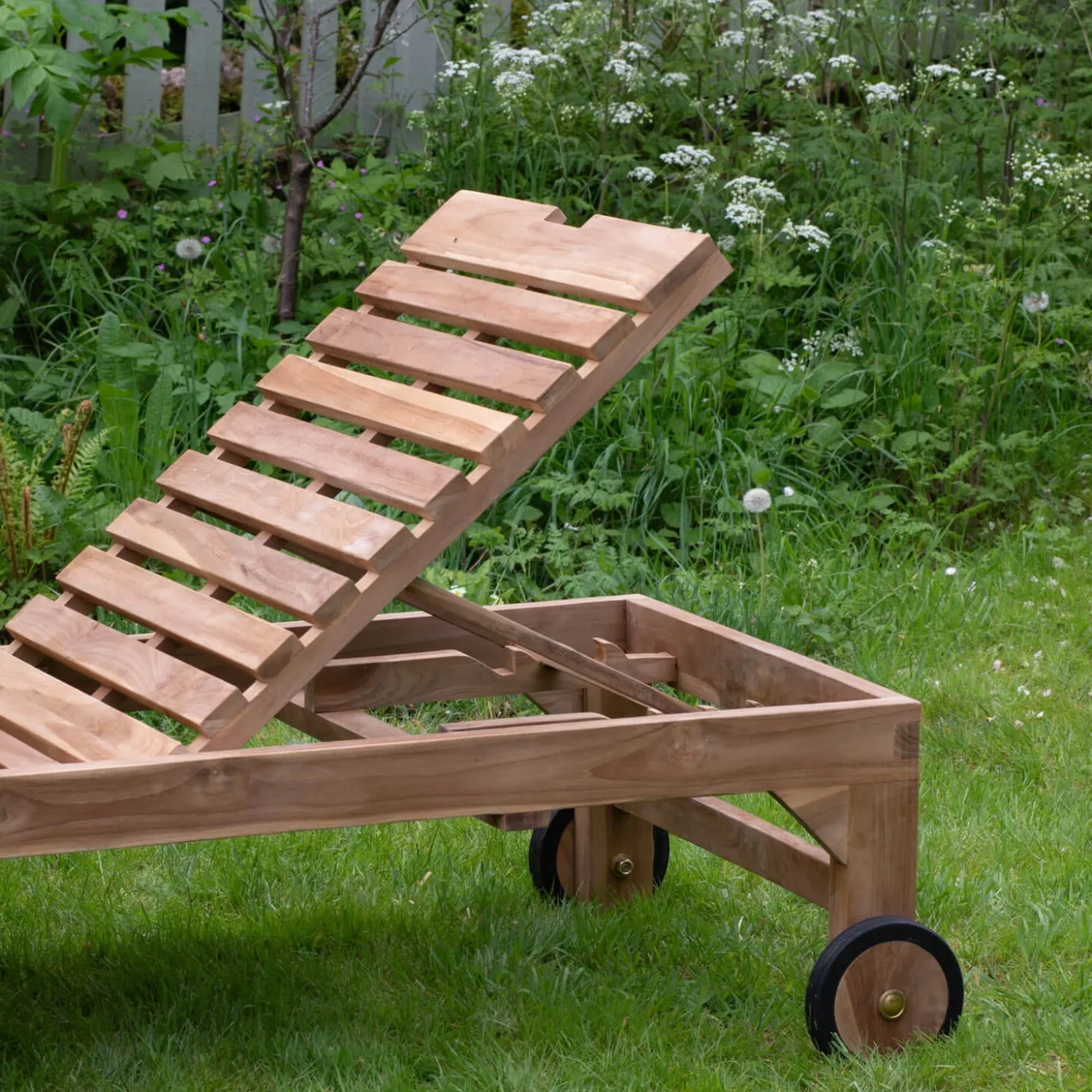 Tiana Teak Sun Lounger
