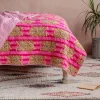 Tiger and Pink Stripe Reversible King Size Quilt