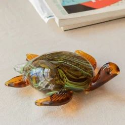 Timmy Turtle Glass Ornament