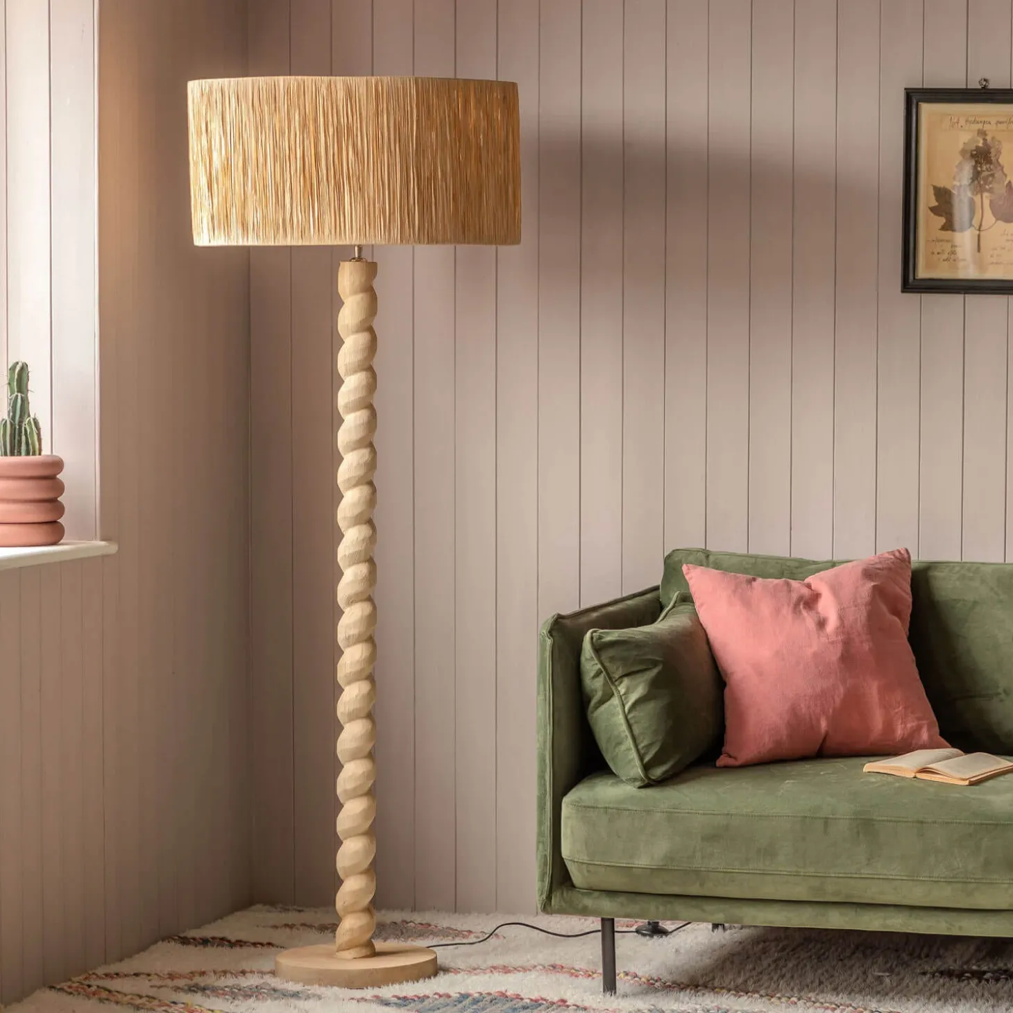 Tordu Wooden Floor Lamp