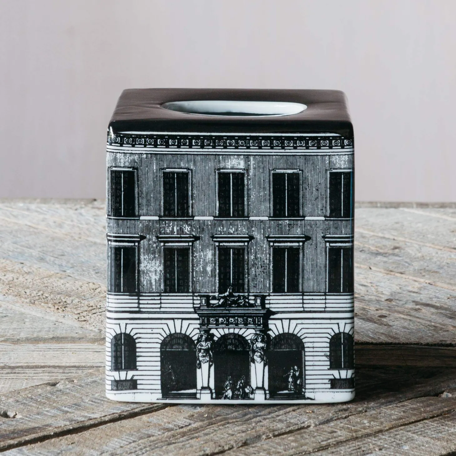 Townhouse Window Tissue Box