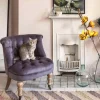 Trianon Grey Velvet Chair