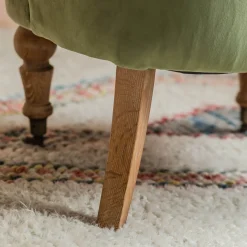 Trianon Moss Green Velvet Cocktail Chair