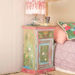 Tunxi Painted Bedside Table