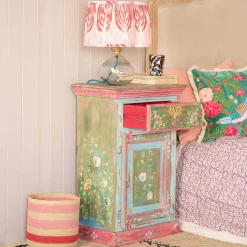 Tunxi Painted Bedside Table