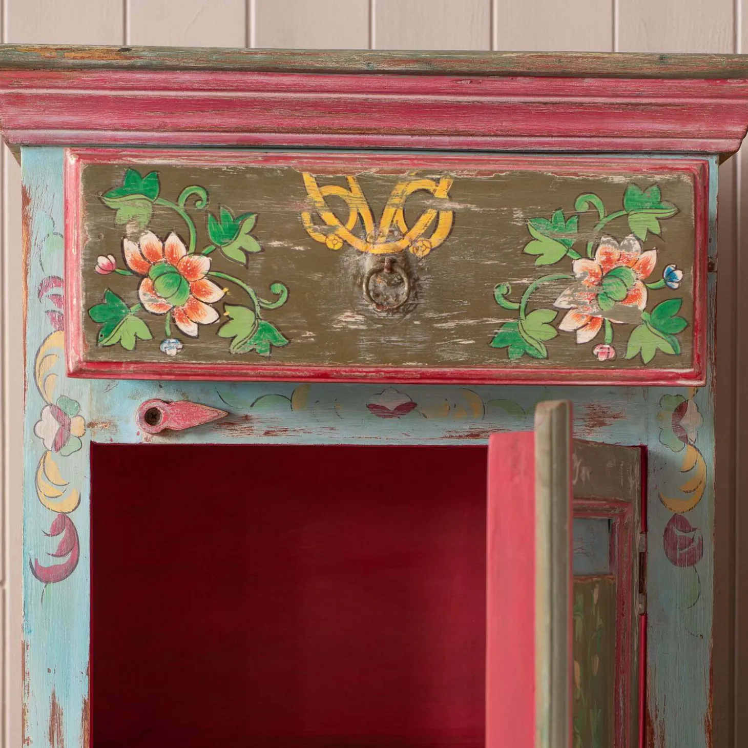 Tunxi Painted Bedside Table