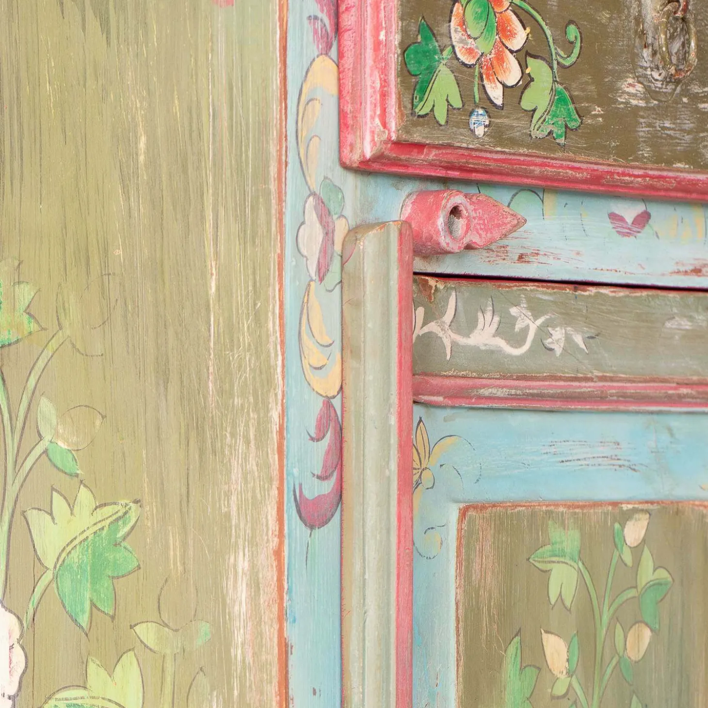 Tunxi Painted Bedside Table