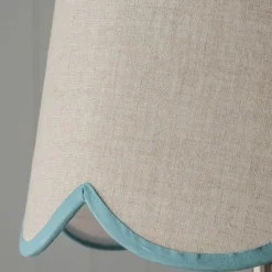 Turquoise Scallop Lamp Shades