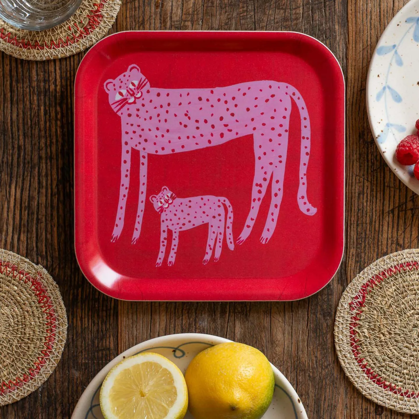 Two Cheetahs Tray