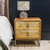 Umberto Brass Bedside Table