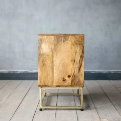 Umberto Brass Bedside Table