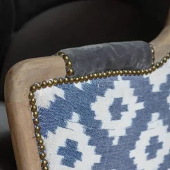 Valentin Blue Ikat Armchair
