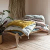 Velvet Bed Rolls with Striped Reverse