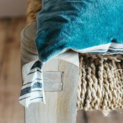 Velvet Bed Rolls with Striped Reverse
