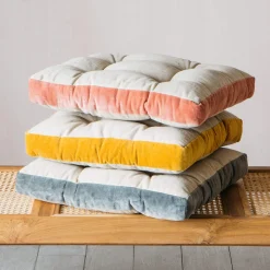 Velvet Border Seat Pads