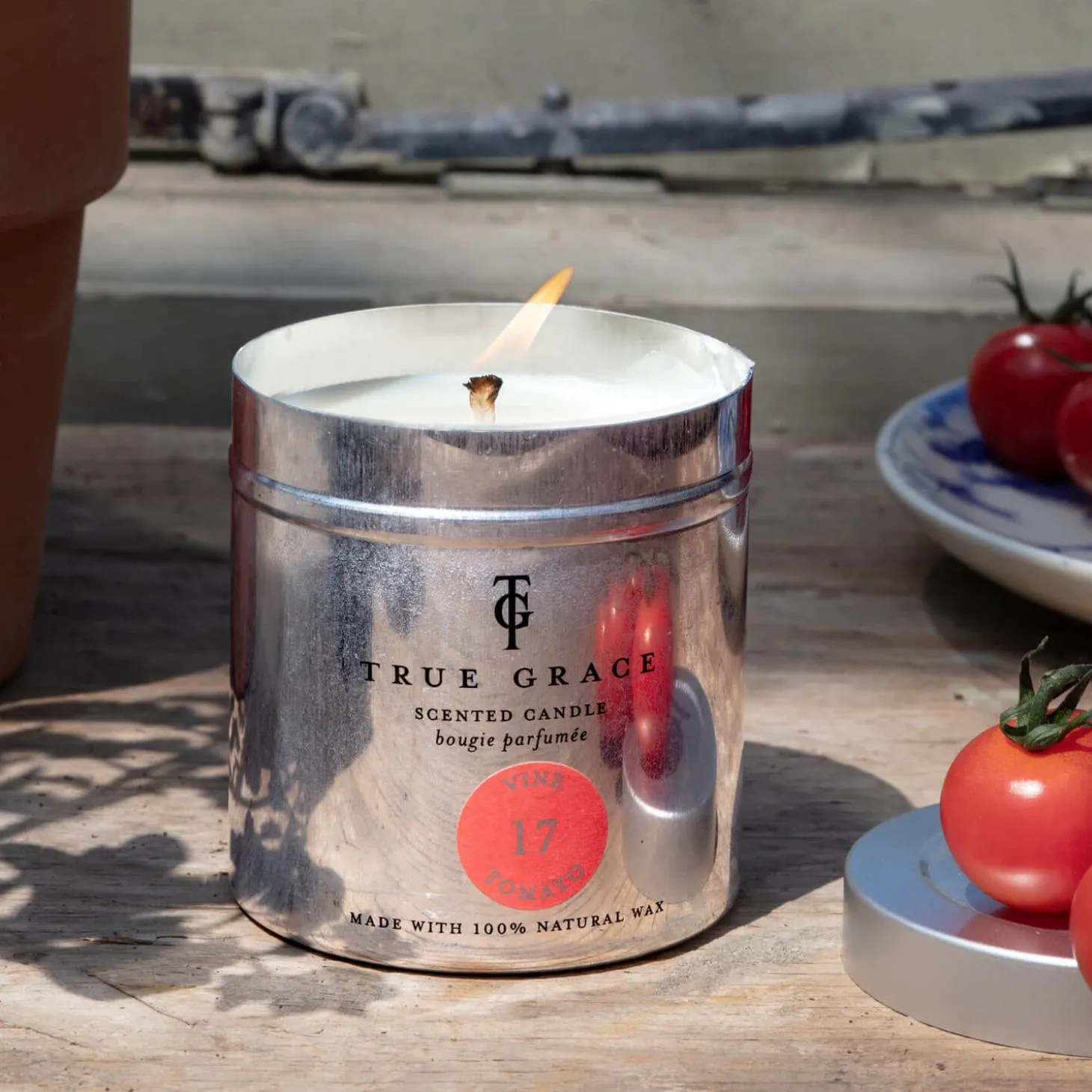 Vine Tomato Tin Candle