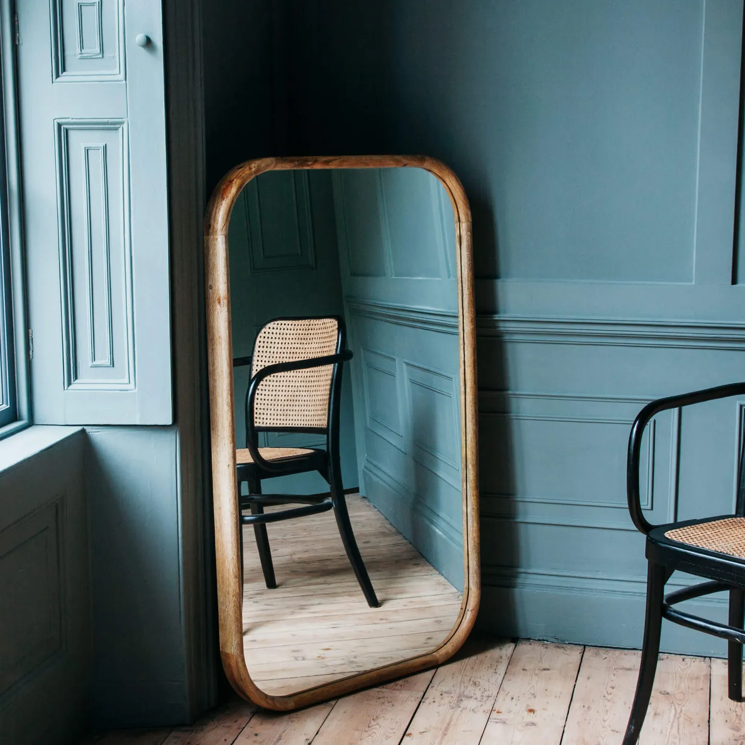 Walter Medium Natural Wood Mirror