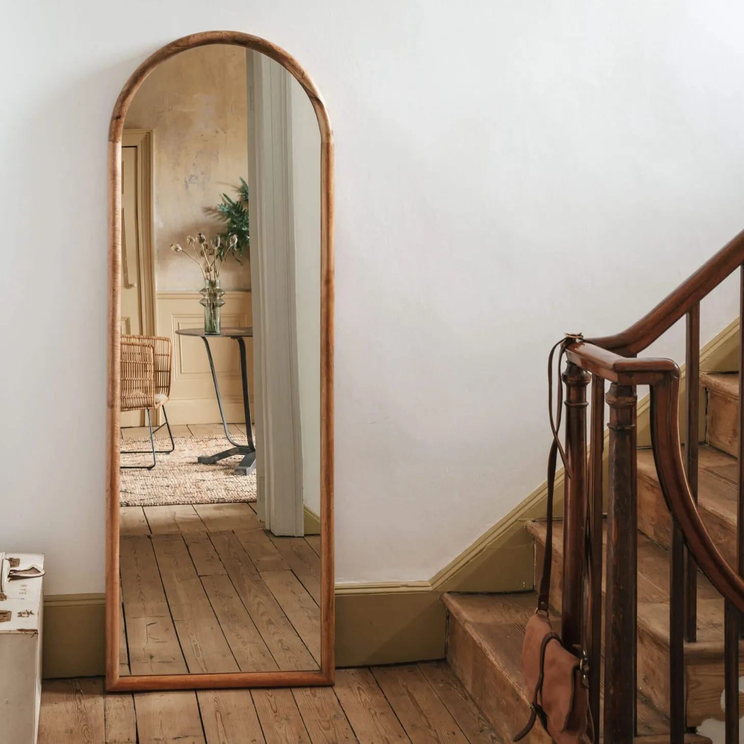 Walter Natural Wood Arched Mirror