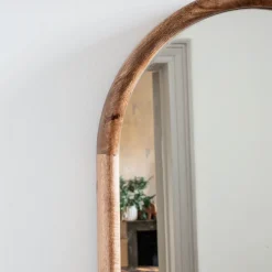 Walter Natural Wood Arched Mirror