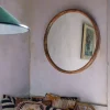 Walter Natural Wood Small Round Mirror