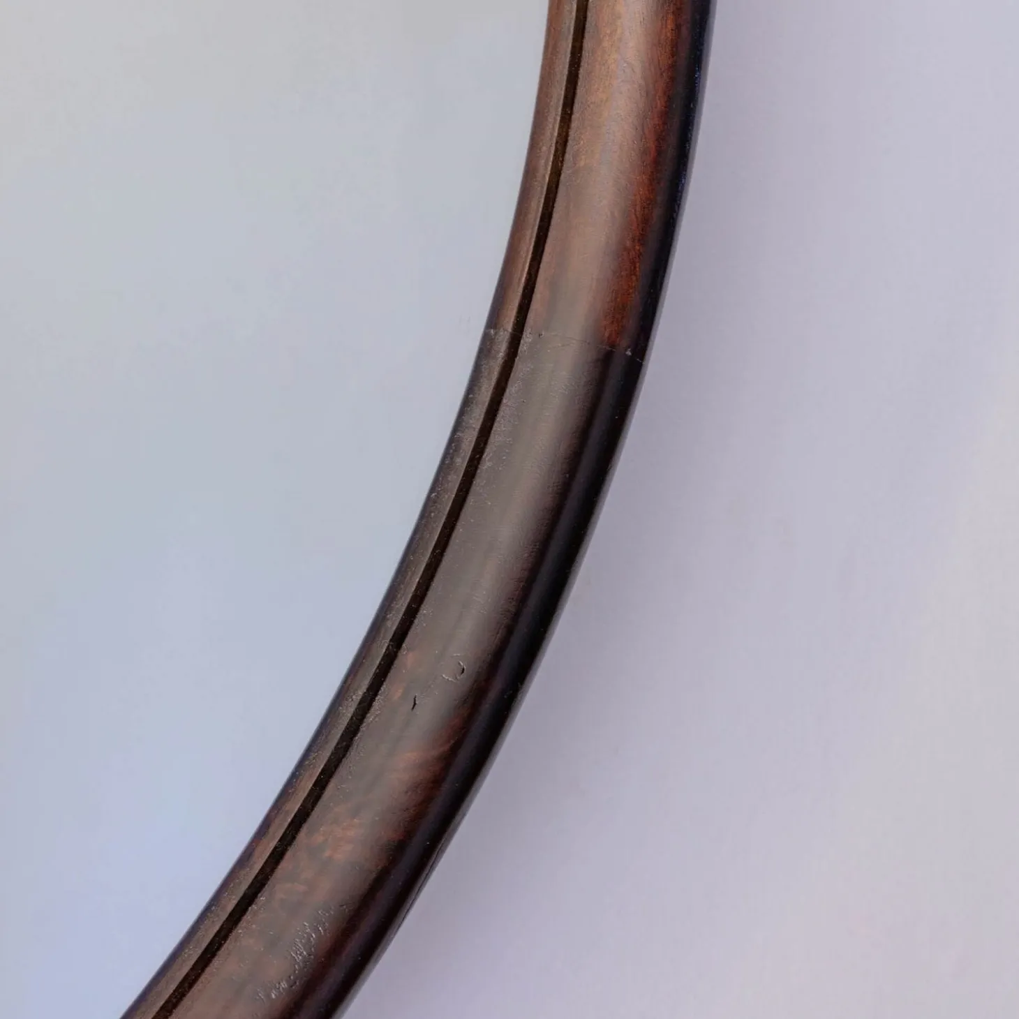 Walter Natural Wood Small Round Mirror