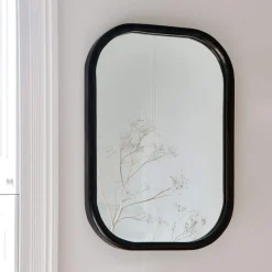 Walter Small Dark Wood Mirror