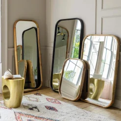 Walter Small Dark Wood Mirror