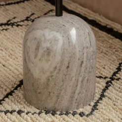 Waverly Wood and Marble Side Table