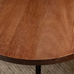 Waverly Wood and Marble Side Table