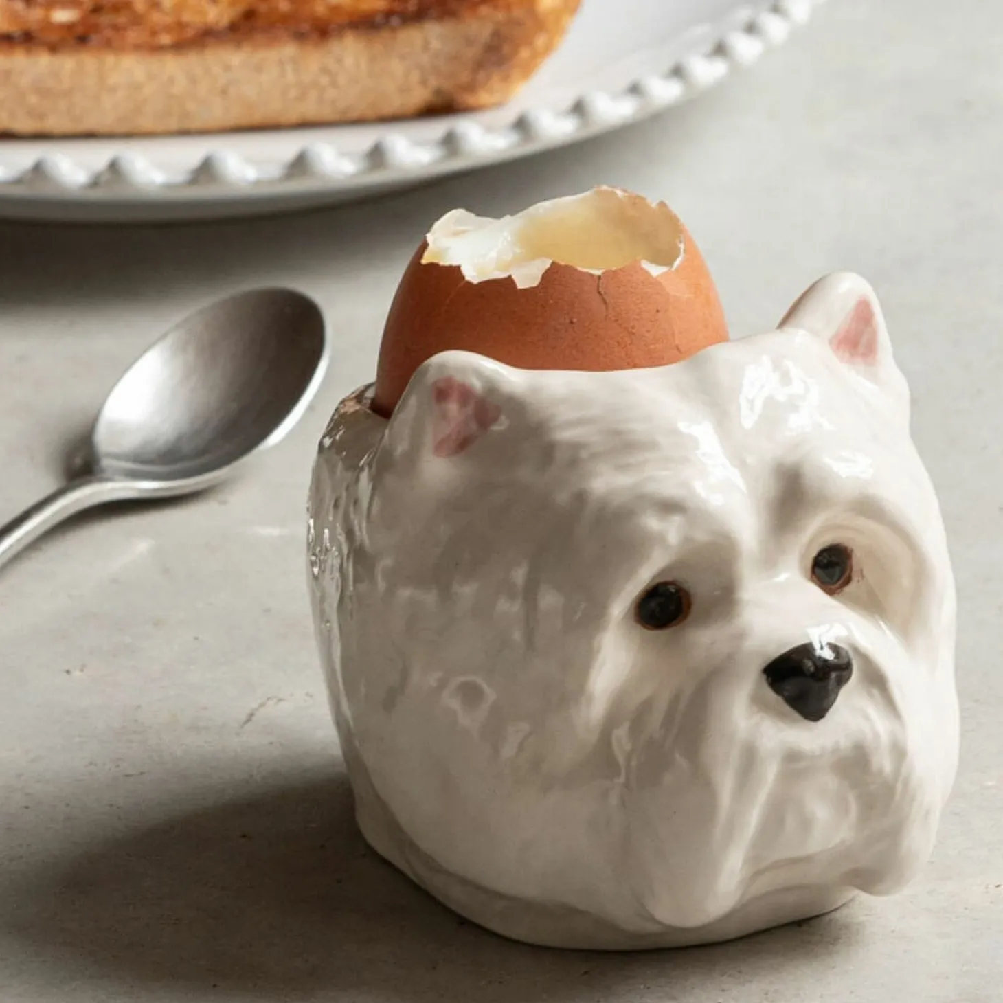 Westie Dog Egg Cup