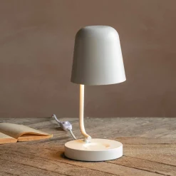 White Angled Table Lamp