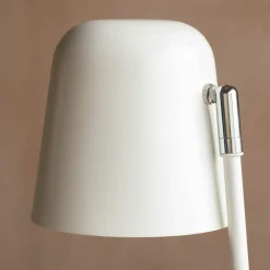 White Angled Table Lamp