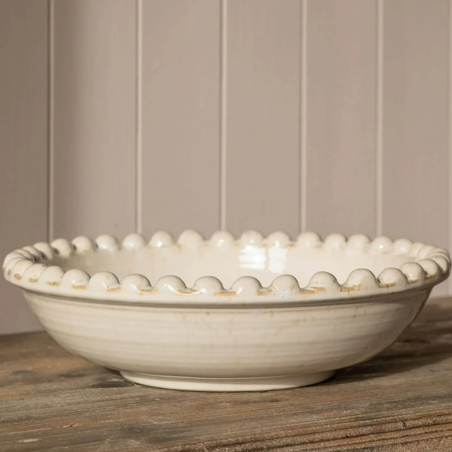 White Bobble Serving Bowl