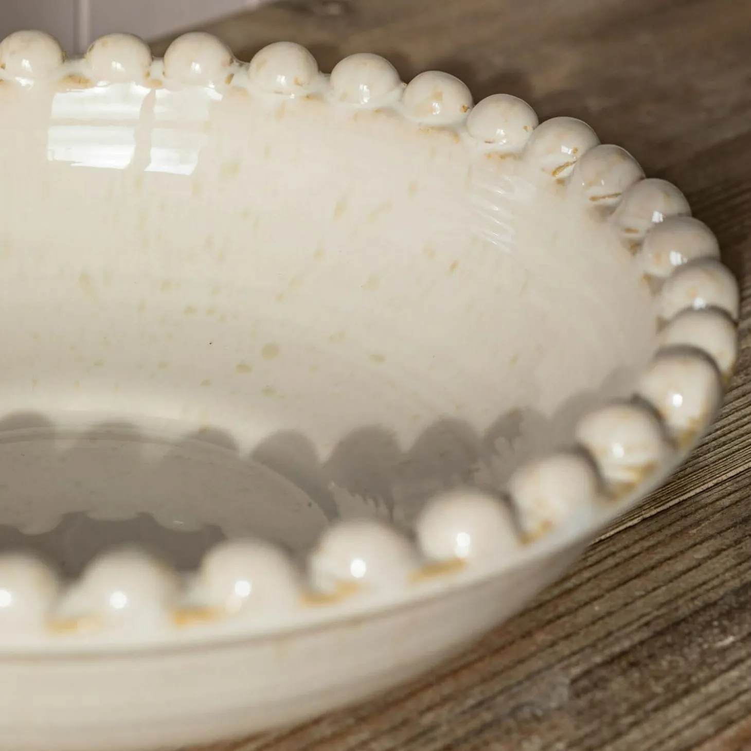 White Bobble Serving Bowl