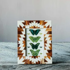 White Chevron Frame