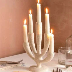 White Coral Candelabra
