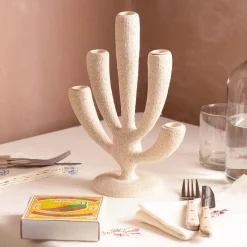 White Coral Candelabra