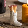 White Cowboy Boot Match Strike
