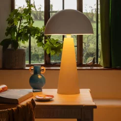 White Dome Table Lamp