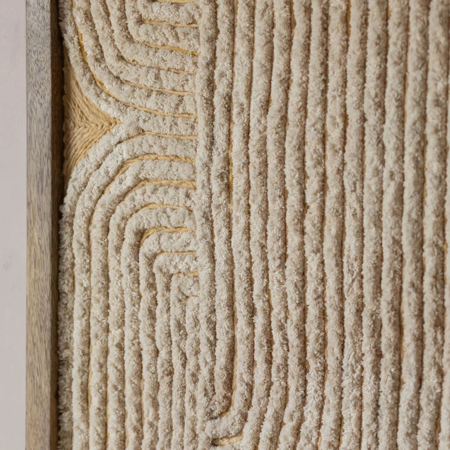 White Jute Wall Art