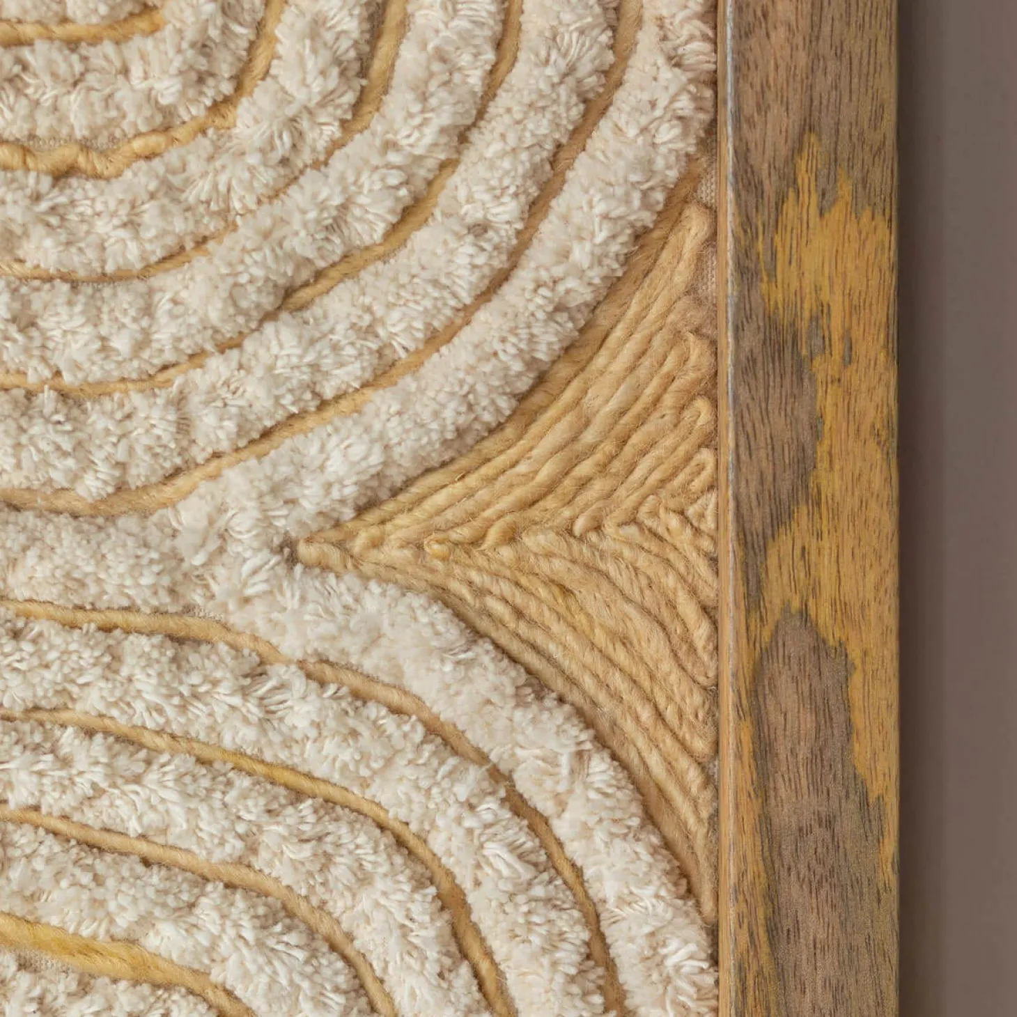 White Jute Wall Art
