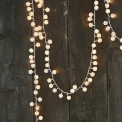 White Pom Pom Garland