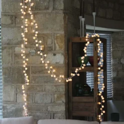 White Pom Pom Garland