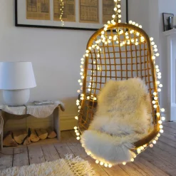White Pom Pom Garland